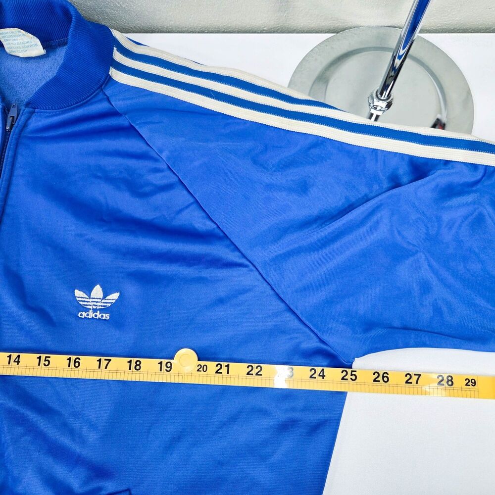 Vintage 80s Adidas ATP Keyrolan Full Zip Three Stripe… - Gem